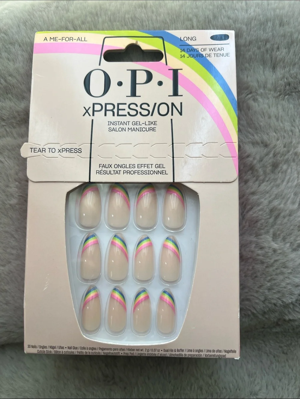 OPI xPRESS/ON Press-On Nails Bundle (4) | Tastes Like Strawberries O.G. Aquarius
